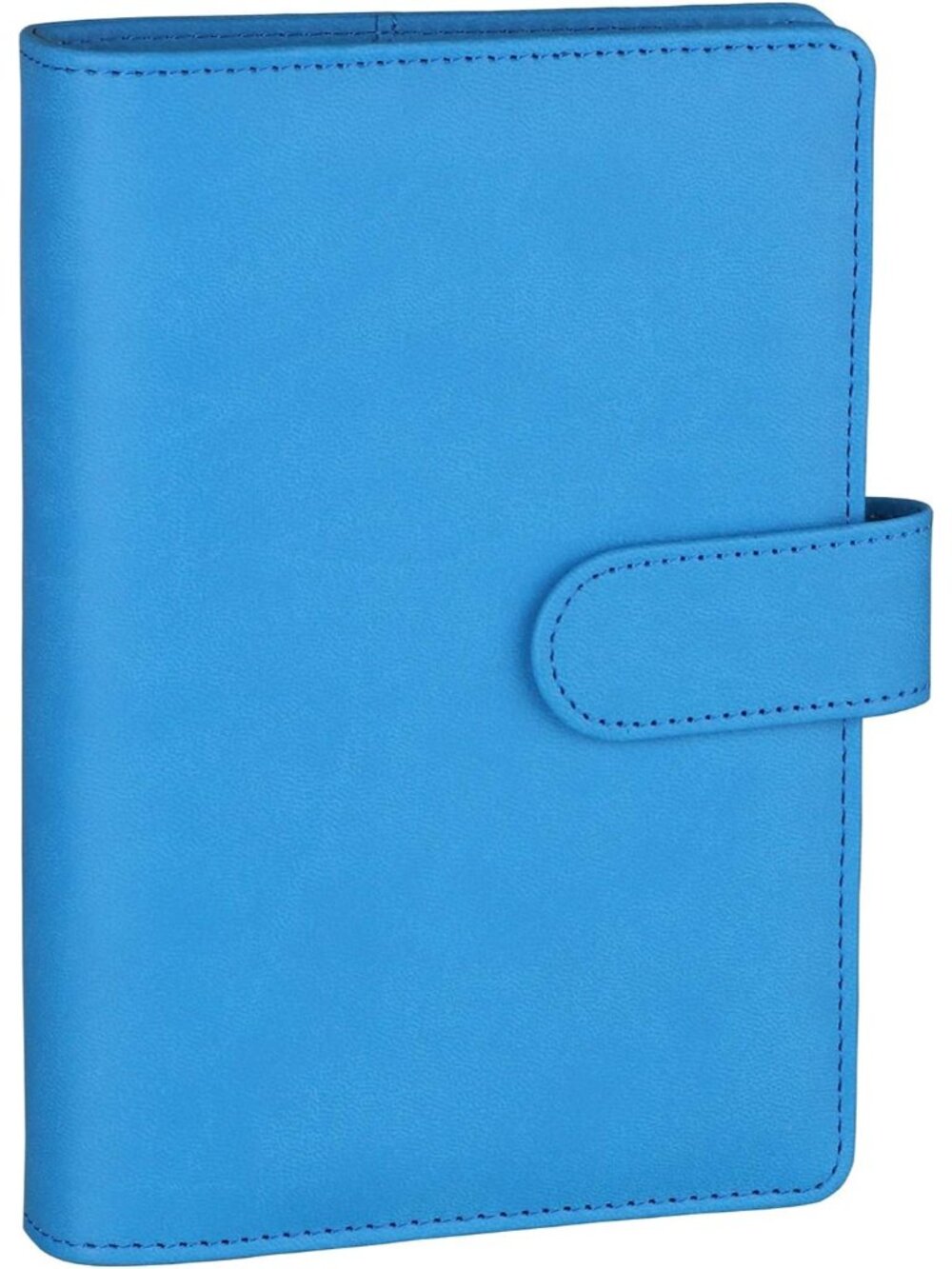 A6 Binder 6 Ring Refillable Notebook Planner Cover for A6 Refill Paper, PU Leath